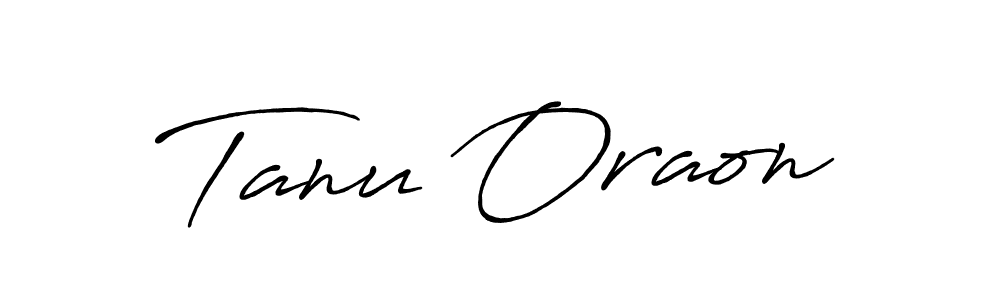 Create a beautiful signature design for name Tanu Oraon. With this signature (Antro_Vectra_Bolder) fonts, you can make a handwritten signature for free. Tanu Oraon signature style 7 images and pictures png