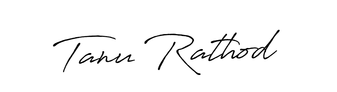 Use a signature maker to create a handwritten signature online. With this signature software, you can design (Antro_Vectra_Bolder) your own signature for name Tanu Rathod. Tanu Rathod signature style 7 images and pictures png