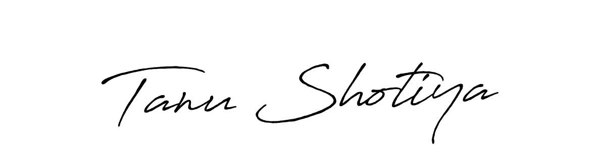 Similarly Antro_Vectra_Bolder is the best handwritten signature design. Signature creator online .You can use it as an online autograph creator for name Tanu Shotiya. Tanu Shotiya signature style 7 images and pictures png