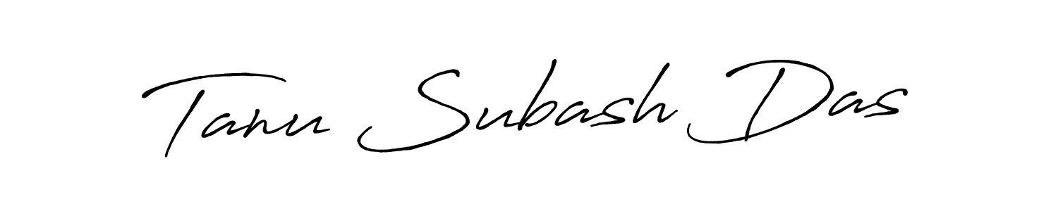 How to Draw Tanu Subash Das signature style? Antro_Vectra_Bolder is a latest design signature styles for name Tanu Subash Das. Tanu Subash Das signature style 7 images and pictures png