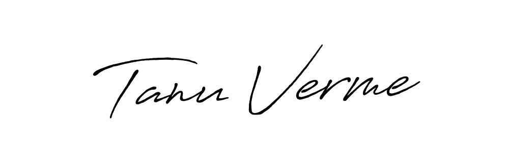 Also we have Tanu Verme name is the best signature style. Create professional handwritten signature collection using Antro_Vectra_Bolder autograph style. Tanu Verme signature style 7 images and pictures png