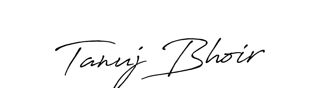 Antro_Vectra_Bolder is a professional signature style that is perfect for those who want to add a touch of class to their signature. It is also a great choice for those who want to make their signature more unique. Get Tanuj Bhoir name to fancy signature for free. Tanuj Bhoir signature style 7 images and pictures png