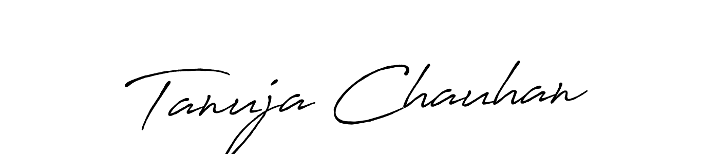 Tanuja Chauhan stylish signature style. Best Handwritten Sign (Antro_Vectra_Bolder) for my name. Handwritten Signature Collection Ideas for my name Tanuja Chauhan. Tanuja Chauhan signature style 7 images and pictures png