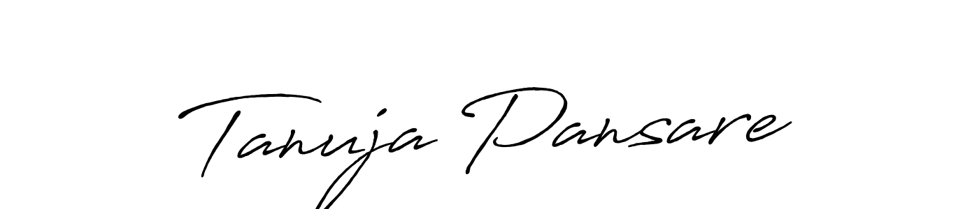 Design your own signature with our free online signature maker. With this signature software, you can create a handwritten (Antro_Vectra_Bolder) signature for name Tanuja Pansare. Tanuja Pansare signature style 7 images and pictures png