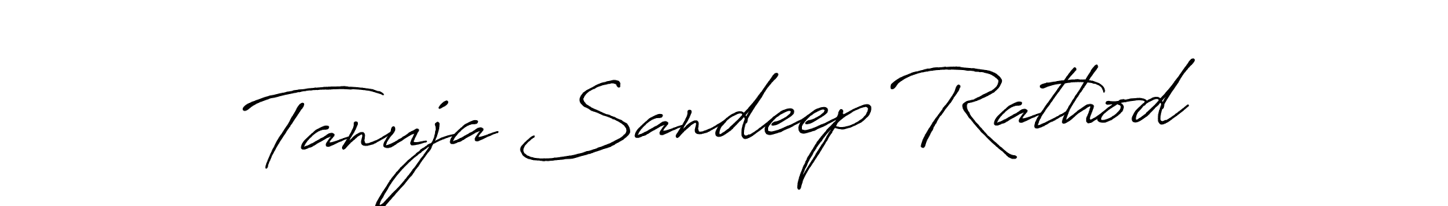 Also we have Tanuja Sandeep Rathod name is the best signature style. Create professional handwritten signature collection using Antro_Vectra_Bolder autograph style. Tanuja Sandeep Rathod signature style 7 images and pictures png