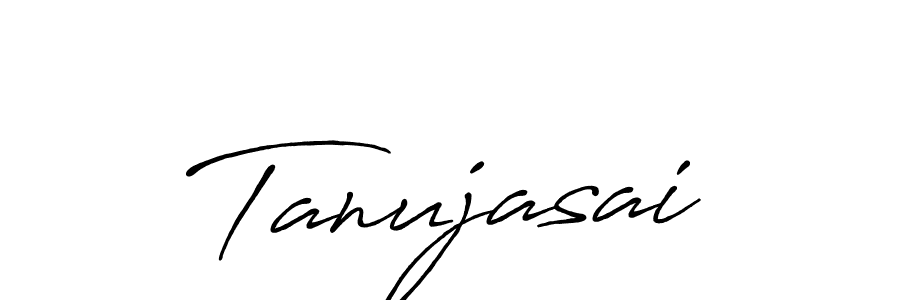 Create a beautiful signature design for name Tanujasai. With this signature (Antro_Vectra_Bolder) fonts, you can make a handwritten signature for free. Tanujasai signature style 7 images and pictures png
