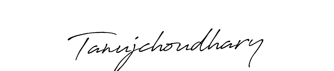 Antro_Vectra_Bolder is a professional signature style that is perfect for those who want to add a touch of class to their signature. It is also a great choice for those who want to make their signature more unique. Get Tanujchoudhary name to fancy signature for free. Tanujchoudhary signature style 7 images and pictures png
