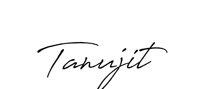 if you are searching for the best signature style for your name Tanujit. so please give up your signature search. here we have designed multiple signature styles  using Antro_Vectra_Bolder. Tanujit signature style 7 images and pictures png