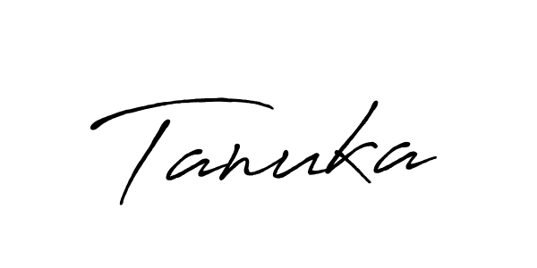 Make a beautiful signature design for name Tanuka. With this signature (Antro_Vectra_Bolder) style, you can create a handwritten signature for free. Tanuka signature style 7 images and pictures png