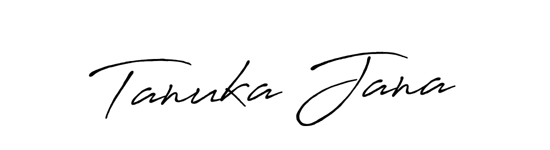 Make a beautiful signature design for name Tanuka Jana. Use this online signature maker to create a handwritten signature for free. Tanuka Jana signature style 7 images and pictures png