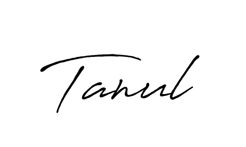 Design your own signature with our free online signature maker. With this signature software, you can create a handwritten (Antro_Vectra_Bolder) signature for name Tanul. Tanul signature style 7 images and pictures png