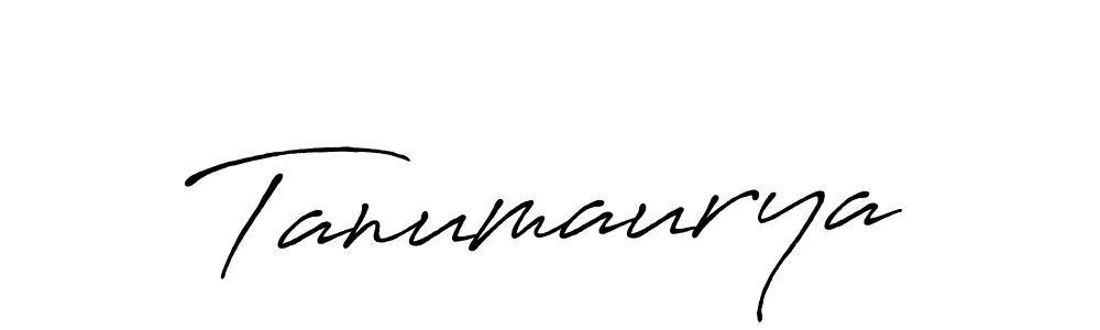 Tanumaurya stylish signature style. Best Handwritten Sign (Antro_Vectra_Bolder) for my name. Handwritten Signature Collection Ideas for my name Tanumaurya. Tanumaurya signature style 7 images and pictures png