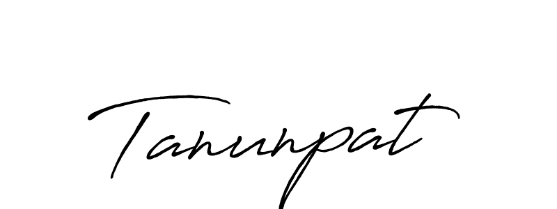 Use a signature maker to create a handwritten signature online. With this signature software, you can design (Antro_Vectra_Bolder) your own signature for name Tanunpat. Tanunpat signature style 7 images and pictures png