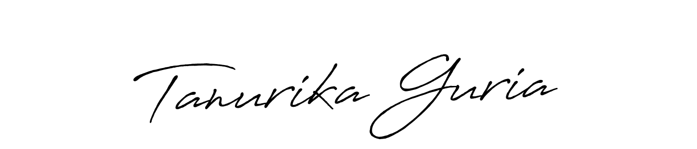Tanurika Guria stylish signature style. Best Handwritten Sign (Antro_Vectra_Bolder) for my name. Handwritten Signature Collection Ideas for my name Tanurika Guria. Tanurika Guria signature style 7 images and pictures png