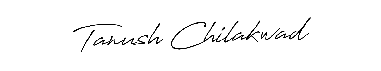 How to make Tanush Chilakwad name signature. Use Antro_Vectra_Bolder style for creating short signs online. This is the latest handwritten sign. Tanush Chilakwad signature style 7 images and pictures png