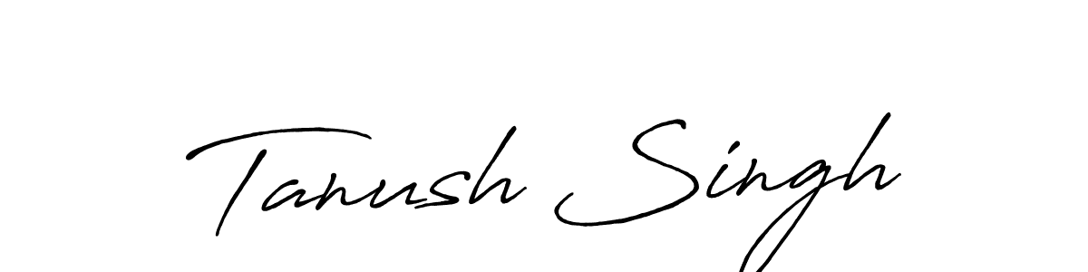 This is the best signature style for the Tanush Singh name. Also you like these signature font (Antro_Vectra_Bolder). Mix name signature. Tanush Singh signature style 7 images and pictures png