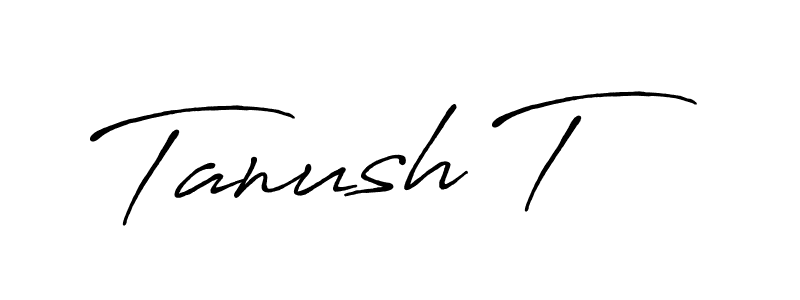 Design your own signature with our free online signature maker. With this signature software, you can create a handwritten (Antro_Vectra_Bolder) signature for name Tanush T. Tanush T signature style 7 images and pictures png