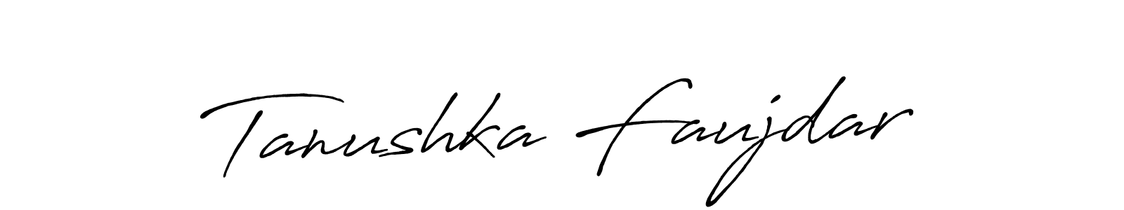 Antro_Vectra_Bolder is a professional signature style that is perfect for those who want to add a touch of class to their signature. It is also a great choice for those who want to make their signature more unique. Get Tanushka Faujdar name to fancy signature for free. Tanushka Faujdar signature style 7 images and pictures png