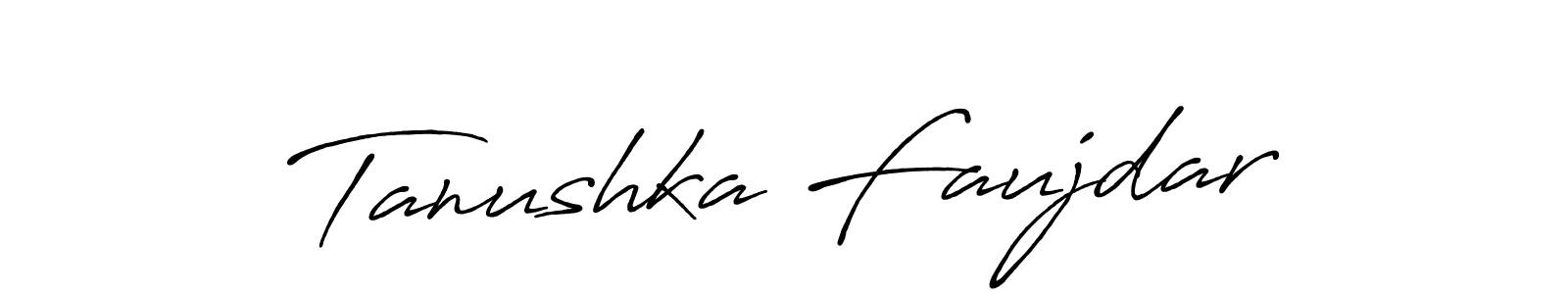 Antro_Vectra_Bolder is a professional signature style that is perfect for those who want to add a touch of class to their signature. It is also a great choice for those who want to make their signature more unique. Get Tanushka Faujdar name to fancy signature for free. Tanushka Faujdar signature style 7 images and pictures png