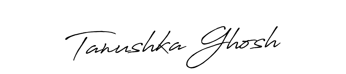 How to Draw Tanushka Ghosh signature style? Antro_Vectra_Bolder is a latest design signature styles for name Tanushka Ghosh. Tanushka Ghosh signature style 7 images and pictures png