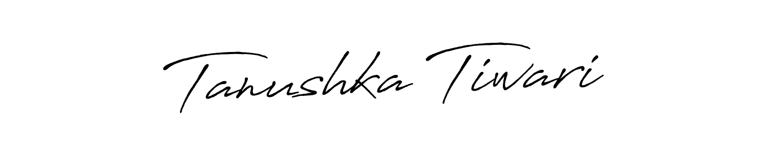 Similarly Antro_Vectra_Bolder is the best handwritten signature design. Signature creator online .You can use it as an online autograph creator for name Tanushka Tiwari. Tanushka Tiwari signature style 7 images and pictures png