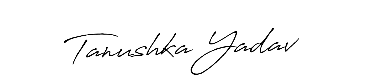 Here are the top 10 professional signature styles for the name Tanushka Yadav. These are the best autograph styles you can use for your name. Tanushka Yadav signature style 7 images and pictures png