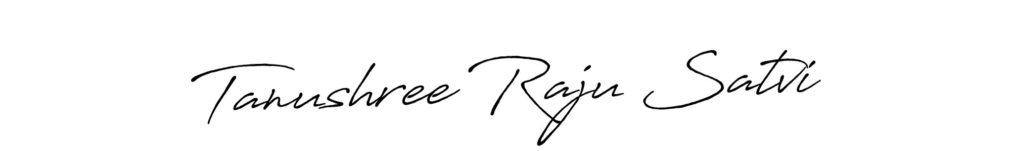Design your own signature with our free online signature maker. With this signature software, you can create a handwritten (Antro_Vectra_Bolder) signature for name Tanushree Raju Satvi. Tanushree Raju Satvi signature style 7 images and pictures png