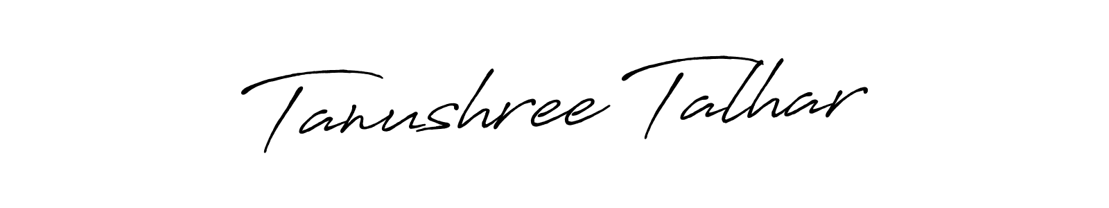 Design your own signature with our free online signature maker. With this signature software, you can create a handwritten (Antro_Vectra_Bolder) signature for name Tanushree Talhar. Tanushree Talhar signature style 7 images and pictures png