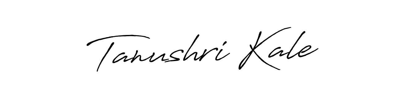 Create a beautiful signature design for name Tanushri Kale. With this signature (Antro_Vectra_Bolder) fonts, you can make a handwritten signature for free. Tanushri Kale signature style 7 images and pictures png