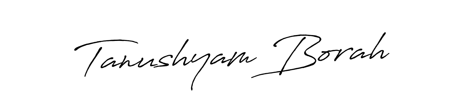 This is the best signature style for the Tanushyam Borah name. Also you like these signature font (Antro_Vectra_Bolder). Mix name signature. Tanushyam Borah signature style 7 images and pictures png