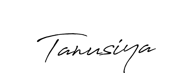 Design your own signature with our free online signature maker. With this signature software, you can create a handwritten (Antro_Vectra_Bolder) signature for name Tanusiya. Tanusiya signature style 7 images and pictures png