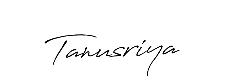 How to make Tanusriya signature? Antro_Vectra_Bolder is a professional autograph style. Create handwritten signature for Tanusriya name. Tanusriya signature style 7 images and pictures png