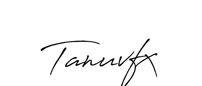 if you are searching for the best signature style for your name Tanuvfx. so please give up your signature search. here we have designed multiple signature styles  using Antro_Vectra_Bolder. Tanuvfx signature style 7 images and pictures png