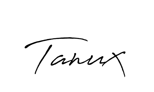 Once you've used our free online signature maker to create your best signature Antro_Vectra_Bolder style, it's time to enjoy all of the benefits that Tanux name signing documents. Tanux signature style 7 images and pictures png