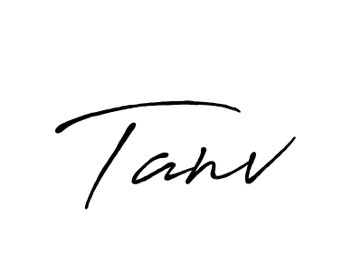 The best way (Antro_Vectra_Bolder) to make a short signature is to pick only two or three words in your name. The name Tanv include a total of six letters. For converting this name. Tanv signature style 7 images and pictures png