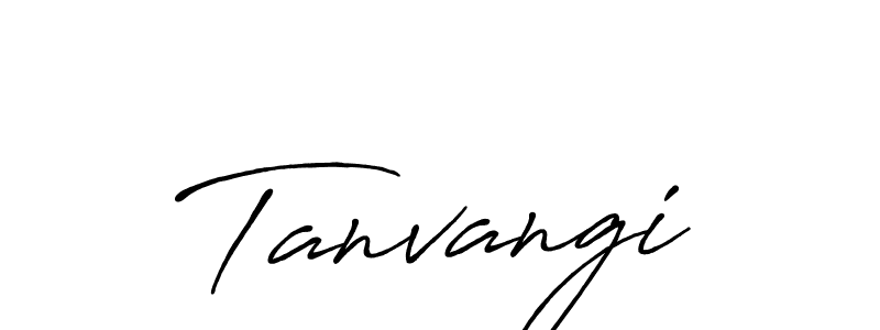 How to make Tanvangi signature? Antro_Vectra_Bolder is a professional autograph style. Create handwritten signature for Tanvangi name. Tanvangi signature style 7 images and pictures png