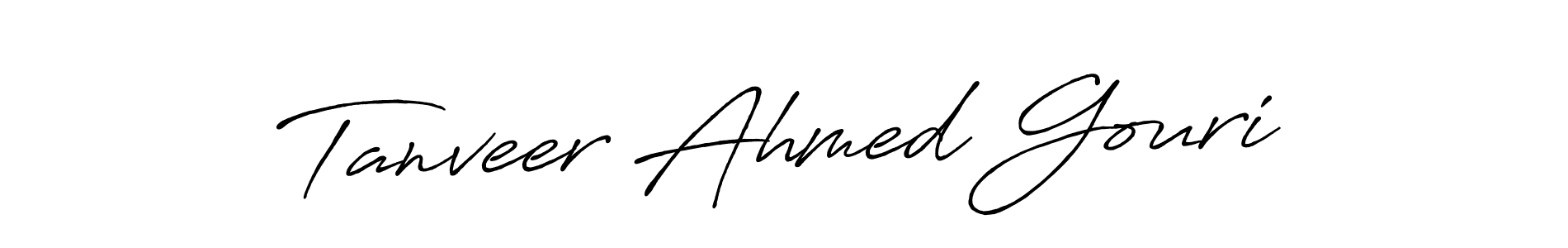 Design your own signature with our free online signature maker. With this signature software, you can create a handwritten (Antro_Vectra_Bolder) signature for name Tanveer Ahmed Gouri. Tanveer Ahmed Gouri signature style 7 images and pictures png