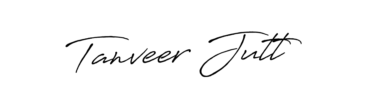 The best way (Antro_Vectra_Bolder) to make a short signature is to pick only two or three words in your name. The name Tanveer Jutt include a total of six letters. For converting this name. Tanveer Jutt signature style 7 images and pictures png