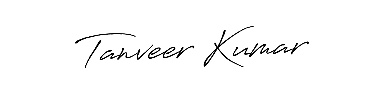 Also we have Tanveer Kumar name is the best signature style. Create professional handwritten signature collection using Antro_Vectra_Bolder autograph style. Tanveer Kumar signature style 7 images and pictures png
