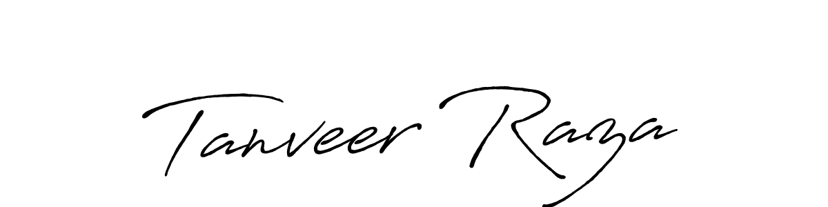 Design your own signature with our free online signature maker. With this signature software, you can create a handwritten (Antro_Vectra_Bolder) signature for name Tanveer Raza. Tanveer Raza signature style 7 images and pictures png
