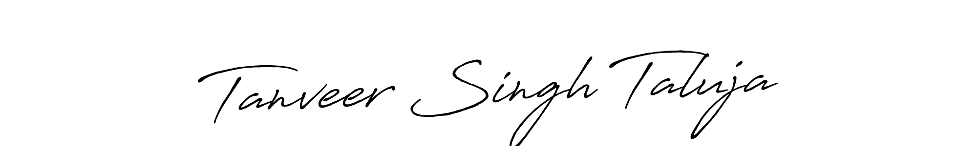 Design your own signature with our free online signature maker. With this signature software, you can create a handwritten (Antro_Vectra_Bolder) signature for name Tanveer Singh Taluja. Tanveer Singh Taluja signature style 7 images and pictures png