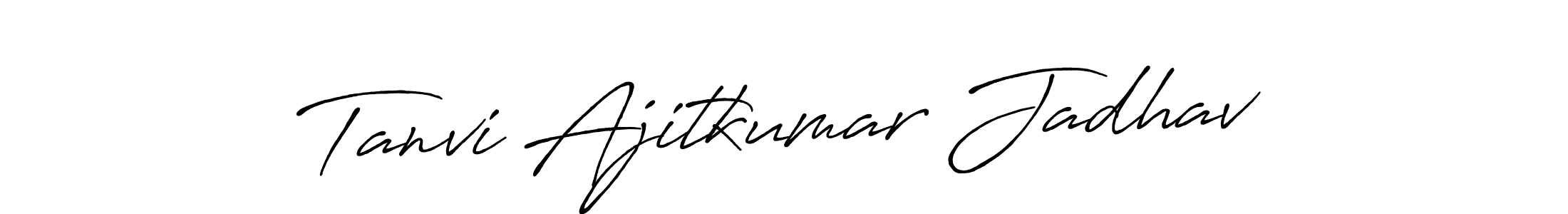 Tanvi Ajitkumar Jadhav stylish signature style. Best Handwritten Sign (Antro_Vectra_Bolder) for my name. Handwritten Signature Collection Ideas for my name Tanvi Ajitkumar Jadhav. Tanvi Ajitkumar Jadhav signature style 7 images and pictures png