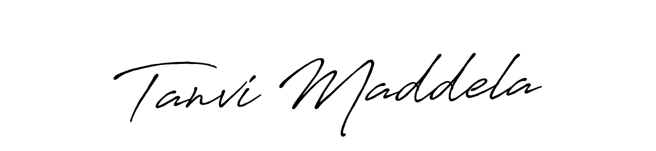 You should practise on your own different ways (Antro_Vectra_Bolder) to write your name (Tanvi Maddela) in signature. don't let someone else do it for you. Tanvi Maddela signature style 7 images and pictures png