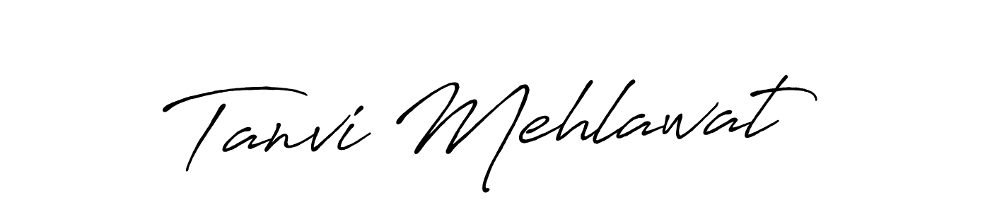 Make a beautiful signature design for name Tanvi Mehlawat. With this signature (Antro_Vectra_Bolder) style, you can create a handwritten signature for free. Tanvi Mehlawat signature style 7 images and pictures png