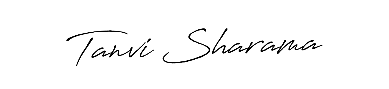 Make a beautiful signature design for name Tanvi Sharama. Use this online signature maker to create a handwritten signature for free. Tanvi Sharama signature style 7 images and pictures png
