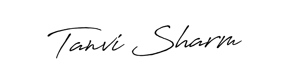 It looks lik you need a new signature style for name Tanvi Sharm. Design unique handwritten (Antro_Vectra_Bolder) signature with our free signature maker in just a few clicks. Tanvi Sharm signature style 7 images and pictures png