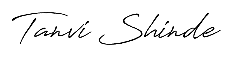 Explore multiple handwriting variations for Tanvi Shinde including this stunning Antro_Vectra_Bolder design. Free to use across all platforms. Tanvi Shinde signature style 7 images and pictures png