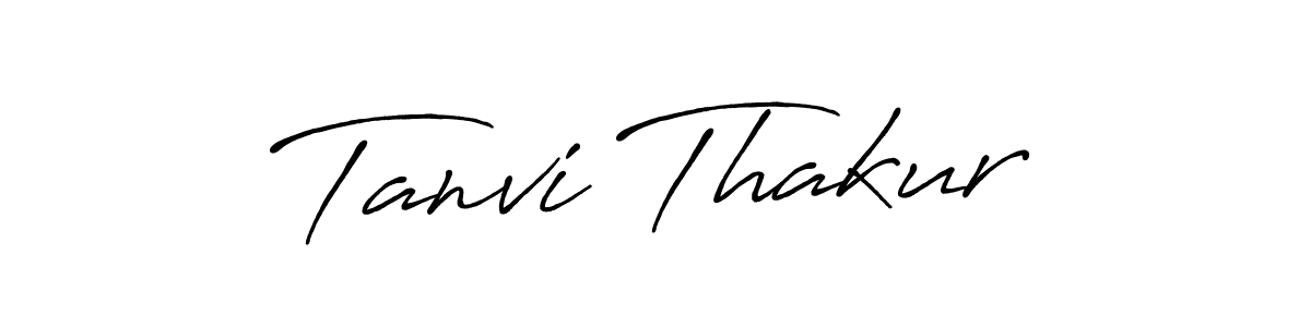 Design your own signature with our free online signature maker. With this signature software, you can create a handwritten (Antro_Vectra_Bolder) signature for name Tanvi Thakur. Tanvi Thakur signature style 7 images and pictures png