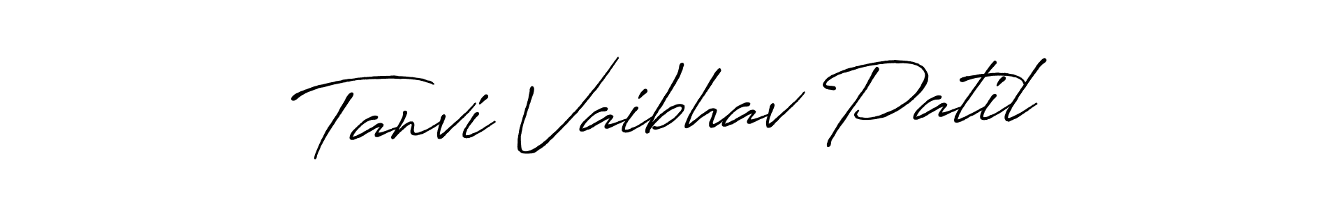 Tanvi Vaibhav Patil stylish signature style. Best Handwritten Sign (Antro_Vectra_Bolder) for my name. Handwritten Signature Collection Ideas for my name Tanvi Vaibhav Patil. Tanvi Vaibhav Patil signature style 7 images and pictures png