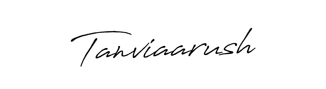 Also we have Tanviaarush name is the best signature style. Create professional handwritten signature collection using Antro_Vectra_Bolder autograph style. Tanviaarush signature style 7 images and pictures png